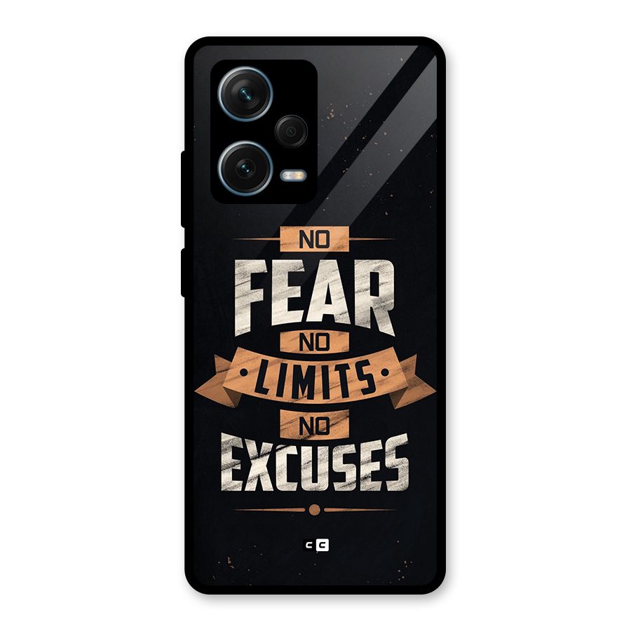 No Excuse Glass Back Case for Redmi Note 12 Pro Plus 5G