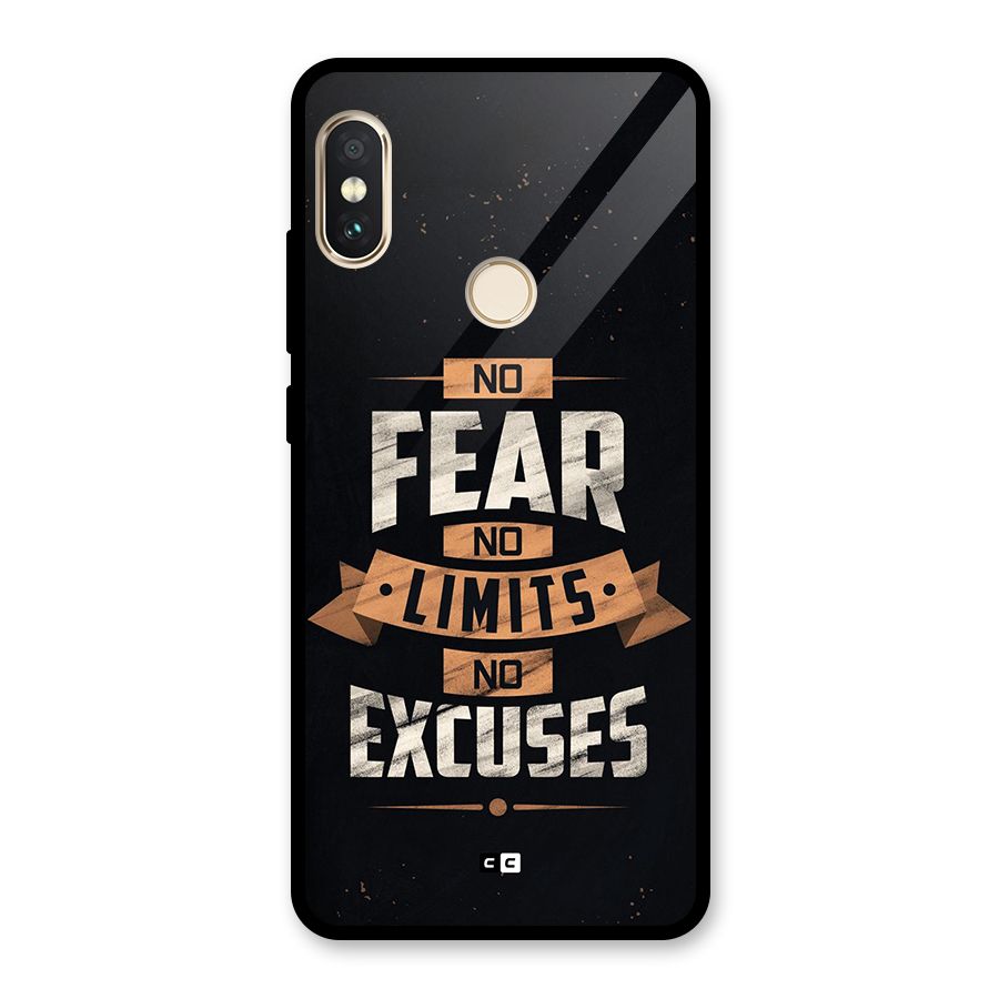 No Excuse Glass Back Case for Redmi Note 5 Pro