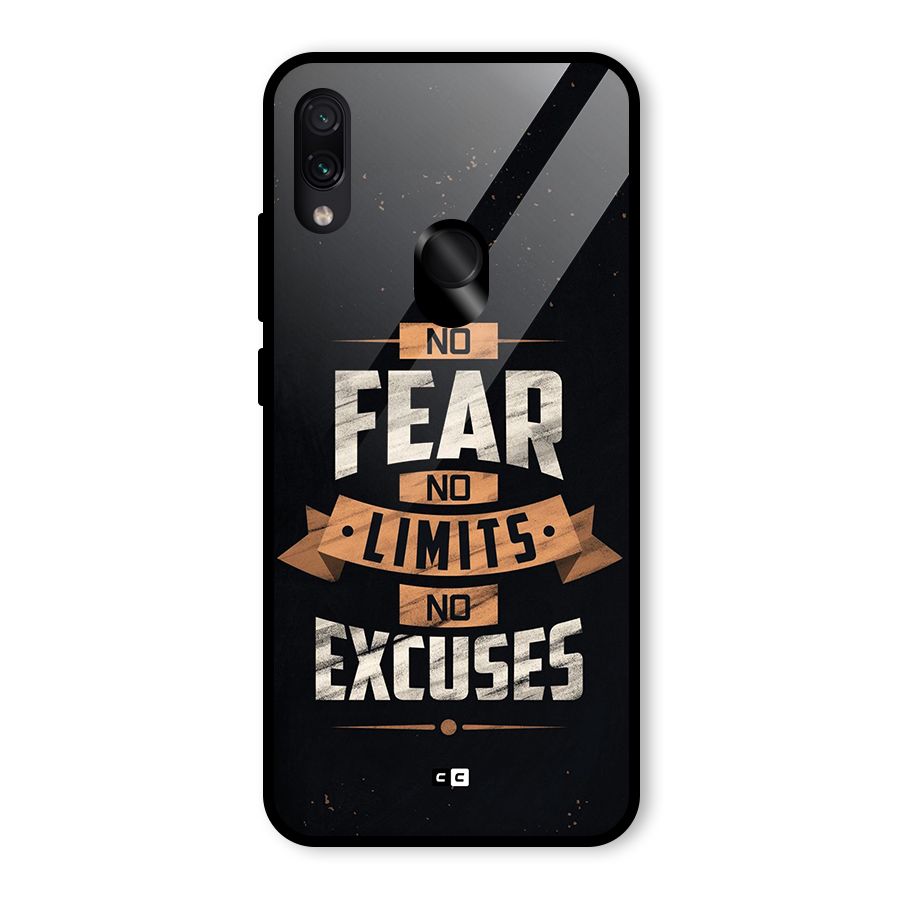 No Excuse Glass Back Case for Redmi Note 7 Pro