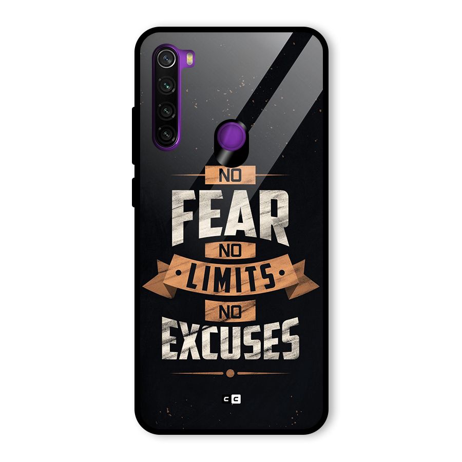 No Excuse Glass Back Case for Redmi Note 8