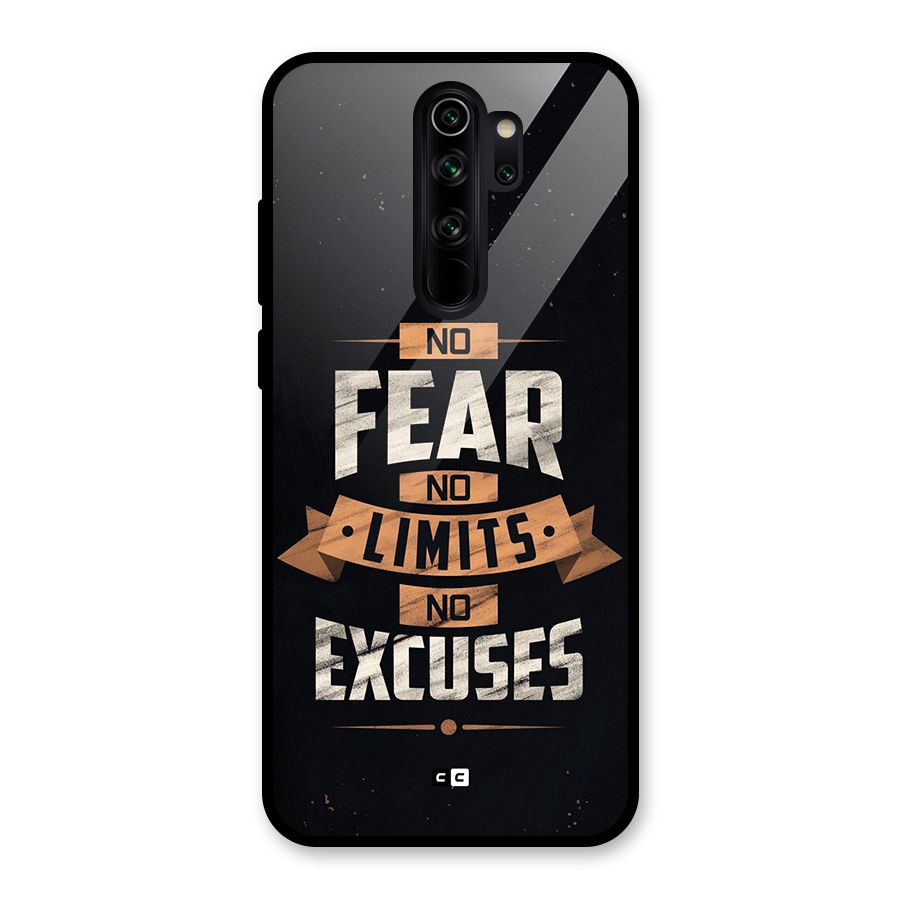 No Excuse Glass Back Case for Redmi Note 8 Pro