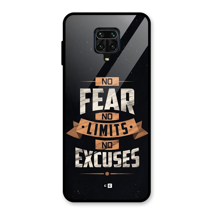 No Excuse Glass Back Case for Redmi Note 9 Pro