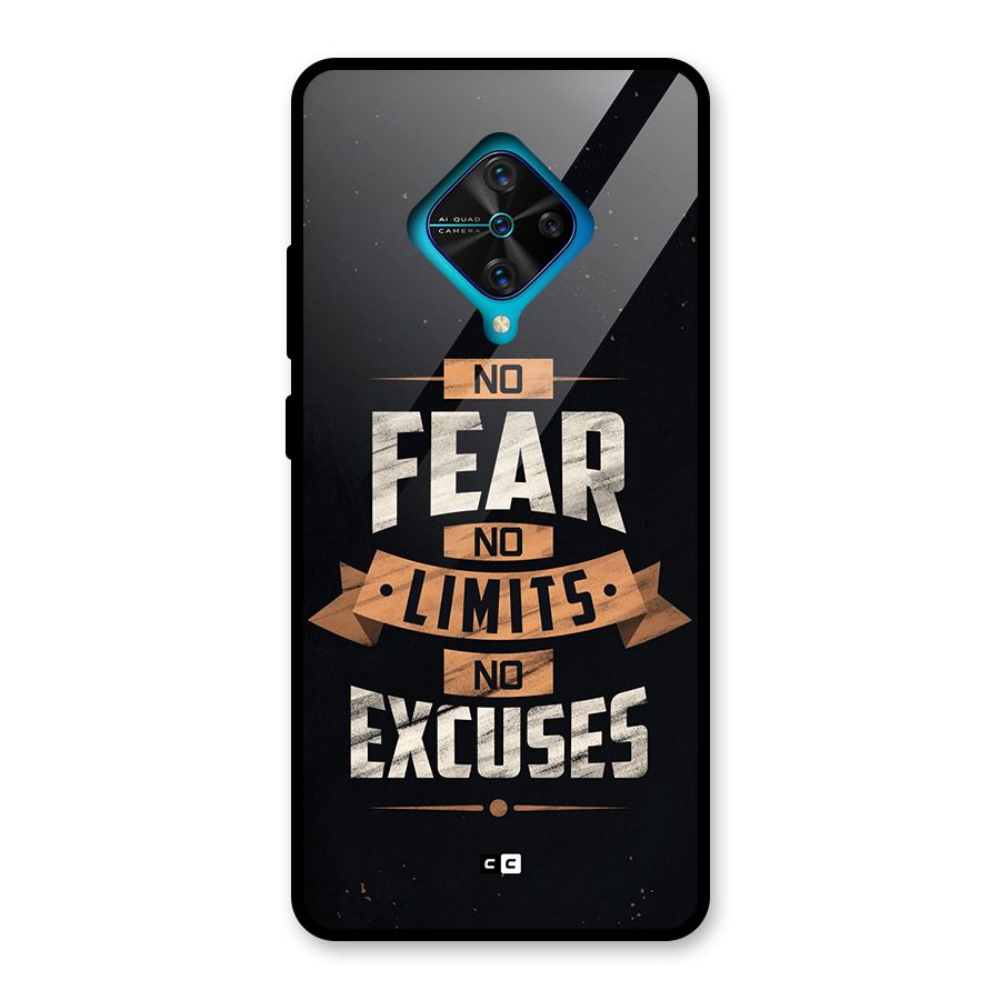 No Excuse Glass Back Case for Vivo S1 Pro