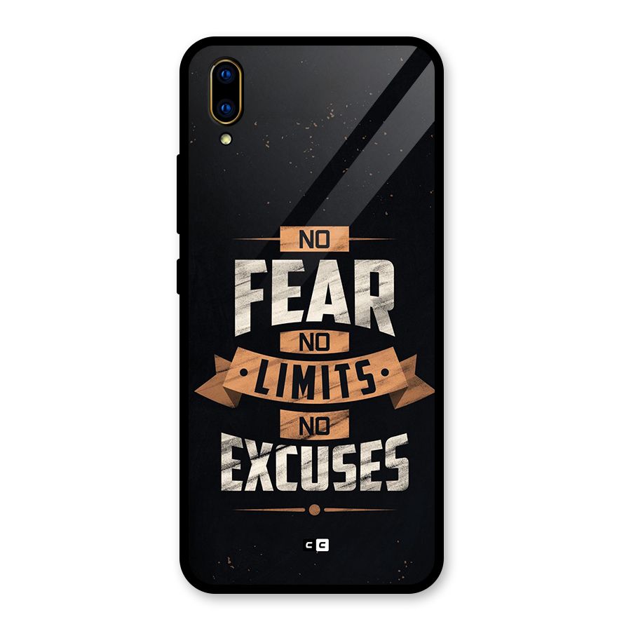 No Excuse Glass Back Case for Vivo V11 Pro
