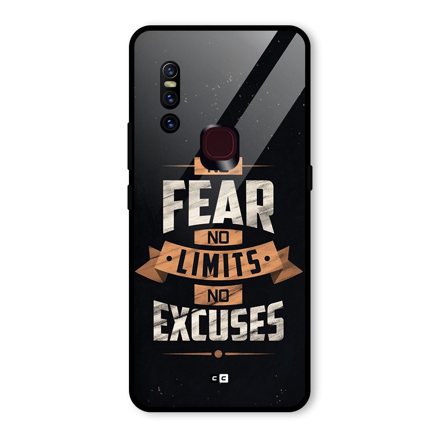 No Excuse Glass Back Case for Vivo V15