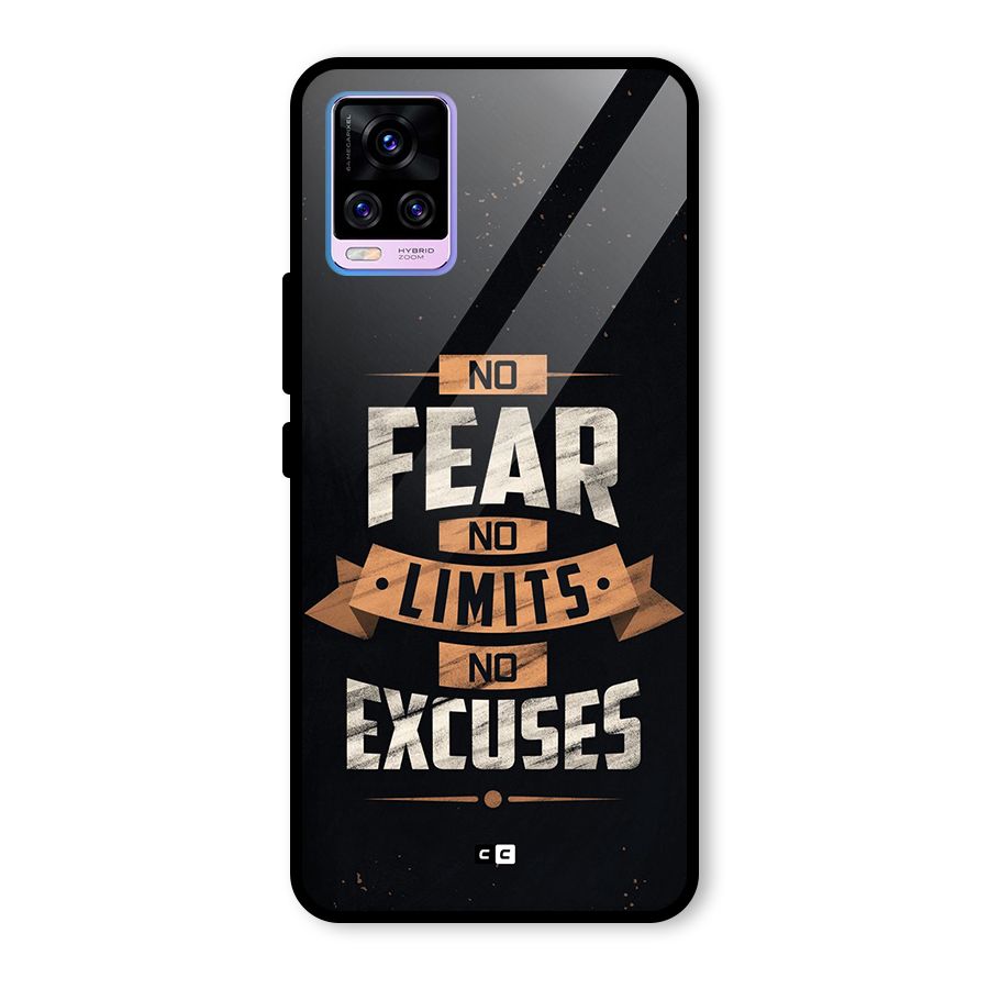 No Excuse Glass Back Case for Vivo V20 Pro