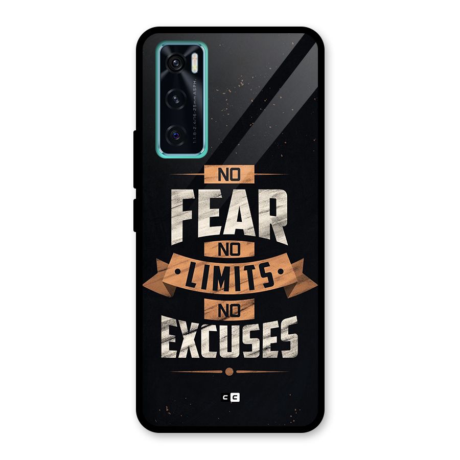 No Excuse Glass Back Case for Vivo V20 SE