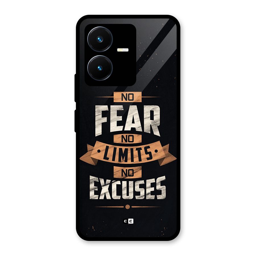 No Excuse Glass Back Case for Vivo Y22
