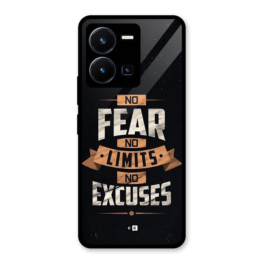 No Excuse Glass Back Case for Vivo Y35