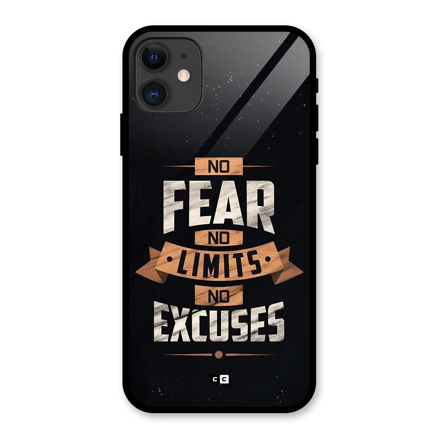No Excuse Glass Back Case for iPhone 11