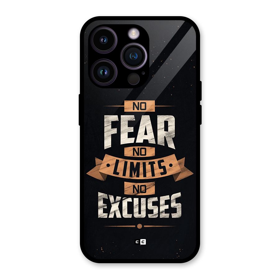 No Excuse Glass Back Case for iPhone 14 Pro
