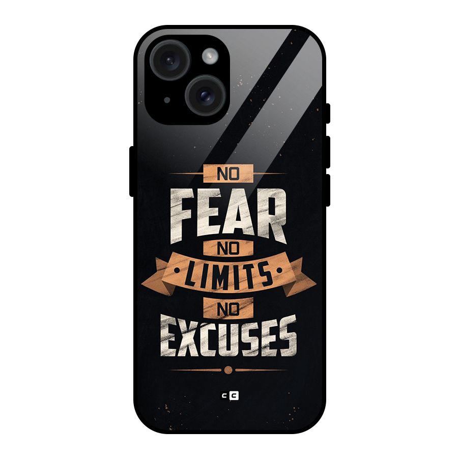 No Excuse Glass Back Case for iPhone 15