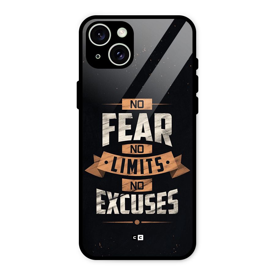 No Excuse Glass Back Case for iPhone 15 Plus