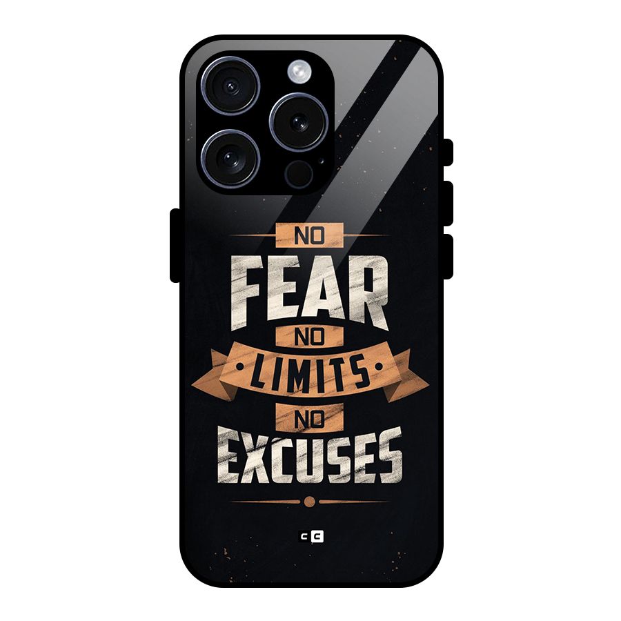 No Excuse Glass Back Case for iPhone 15 Pro