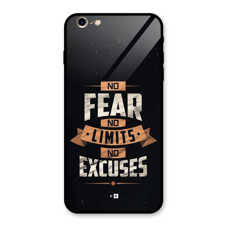 No Excuse Glass Back Case for iPhone 6 Plus 6S Plus