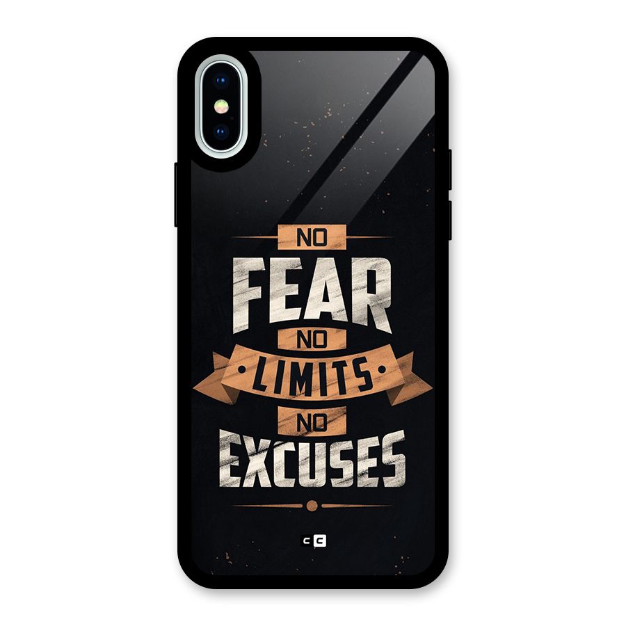 No Excuse Glass Back Case for iPhone XS