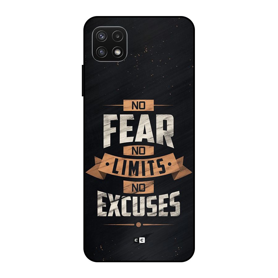 No Excuse Metal Back Case for Galaxy A22 5G