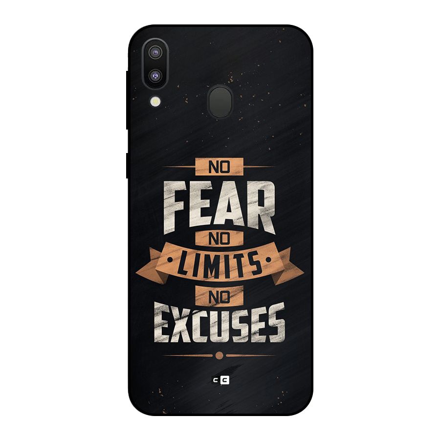 No Excuse Metal Back Case for Galaxy M20