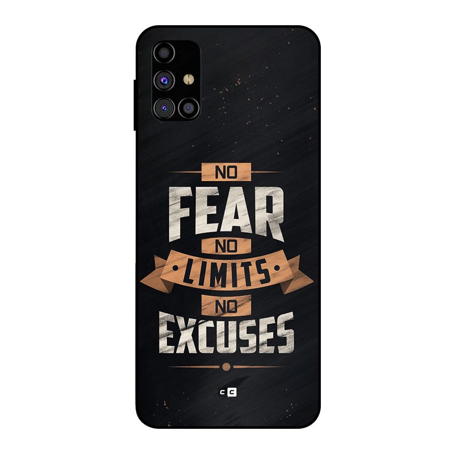 No Excuse Metal Back Case for Galaxy M31s