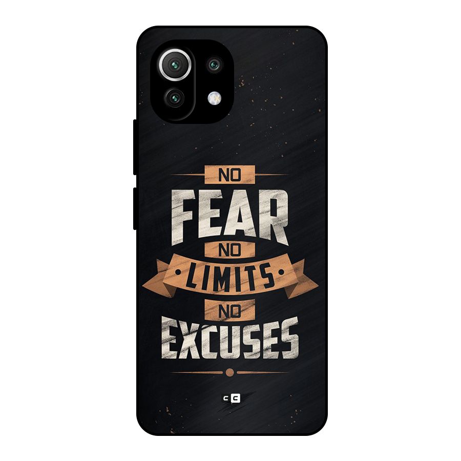 No Excuse Metal Back Case for Mi 11 Lite