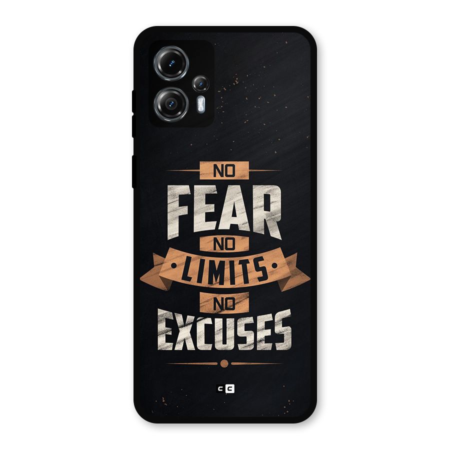 No Excuse Metal Back Case for Moto G13