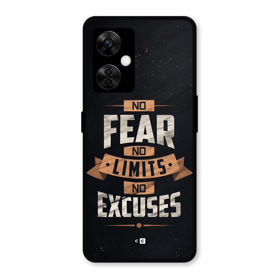 No Excuse Metal Back Case for OnePlus Nord CE 3 Lite