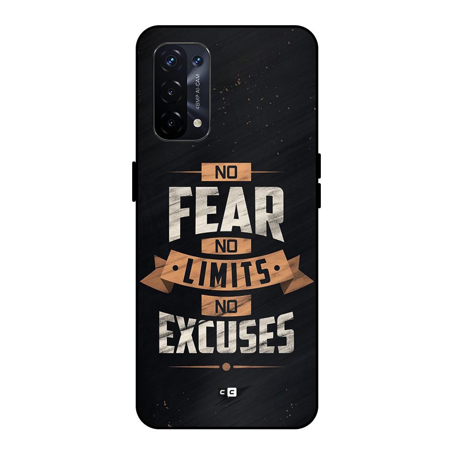 No Excuse Metal Back Case for Oppo A74 5G