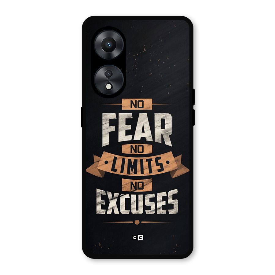 No Excuse Metal Back Case for Oppo A78