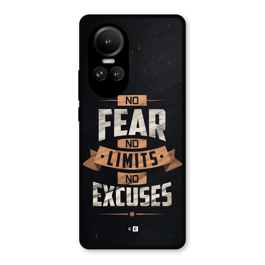 No Excuse Metal Back Case for Oppo Reno10