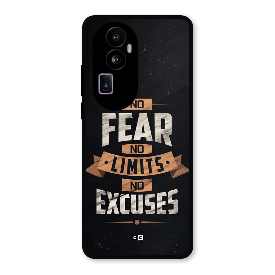 No Excuse Metal Back Case for Oppo Reno10 Pro Plus