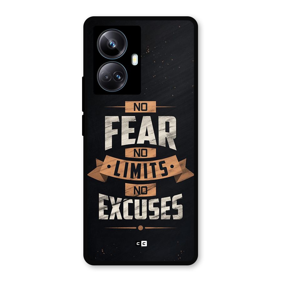 No Excuse Metal Back Case for Realme 10 Pro Plus