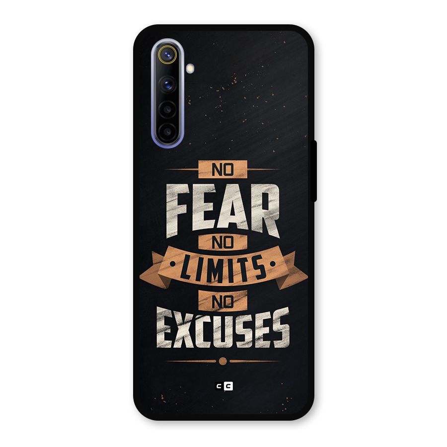 No Excuse Metal Back Case for Realme 6i