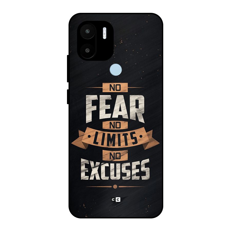 No Excuse Metal Back Case for Redmi A2 Plus