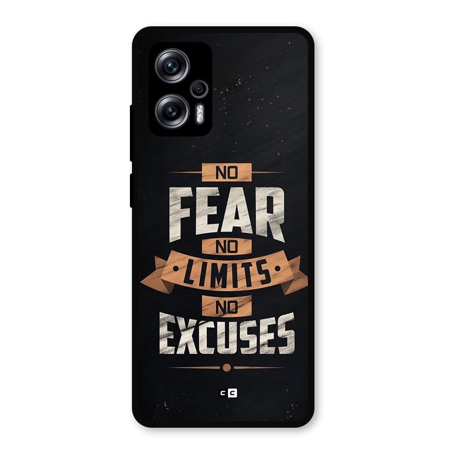 No Excuse Metal Back Case for Redmi K50i