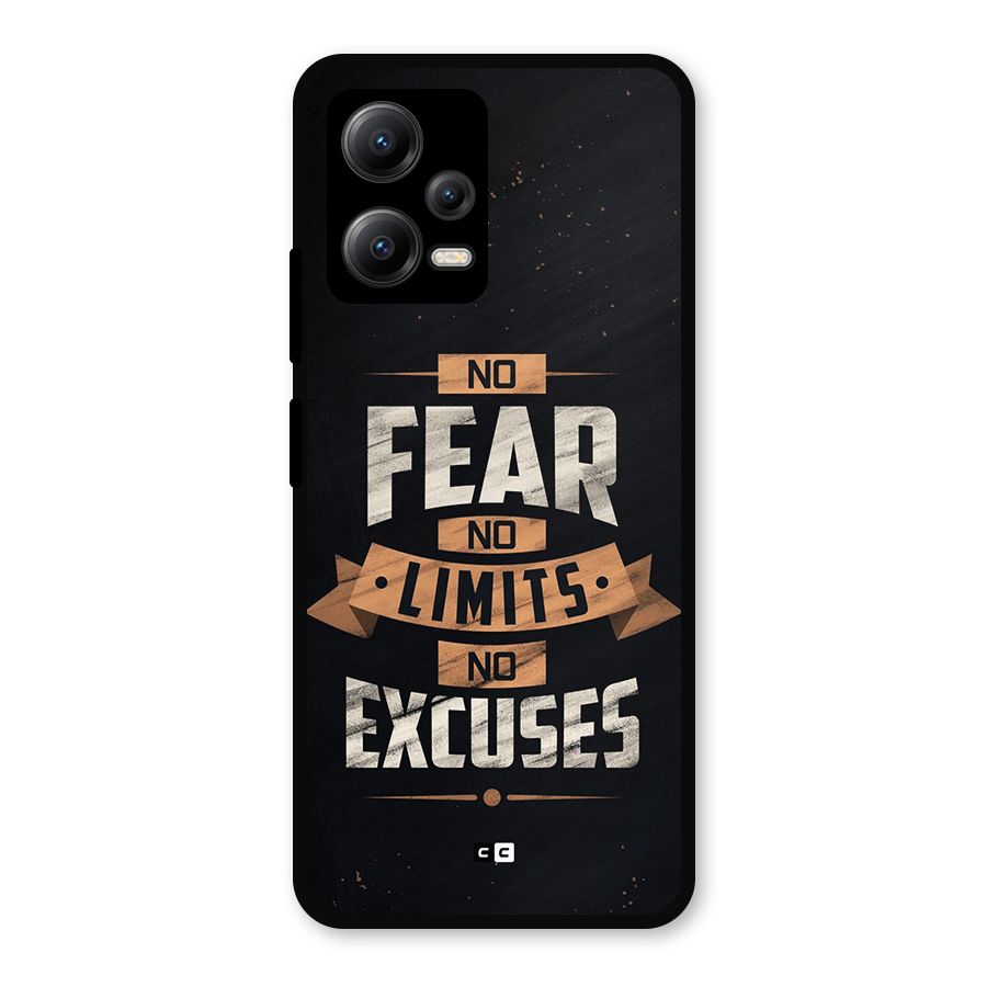 No Excuse Metal Back Case for Redmi Note 12 5G
