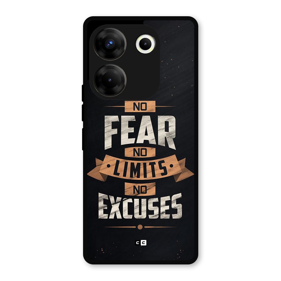 No Excuse Metal Back Case for Tecno Camon 20