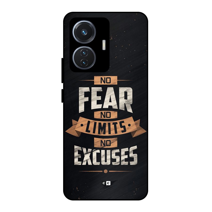 No Excuse Metal Back Case for Vivo T1 44W