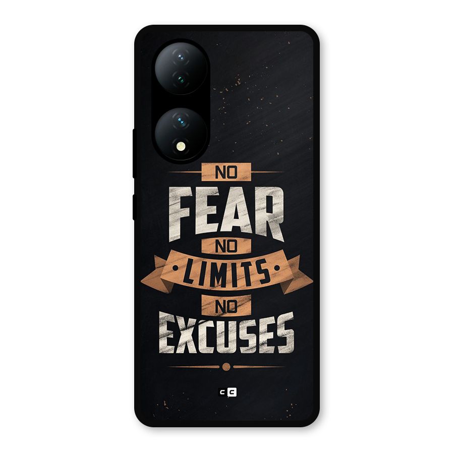 No Excuse Metal Back Case for Vivo T2