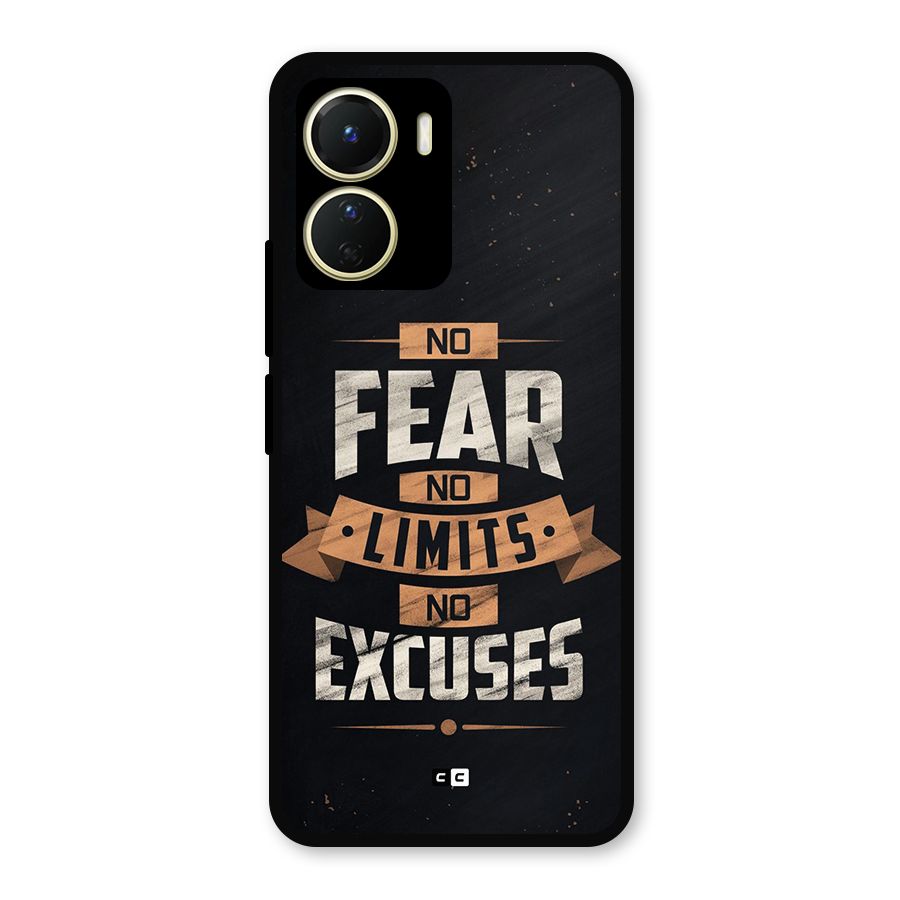No Excuse Metal Back Case for Vivo T2x