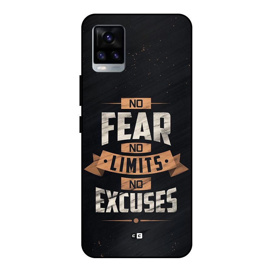 No Excuse Metal Back Case for Vivo V20 2021