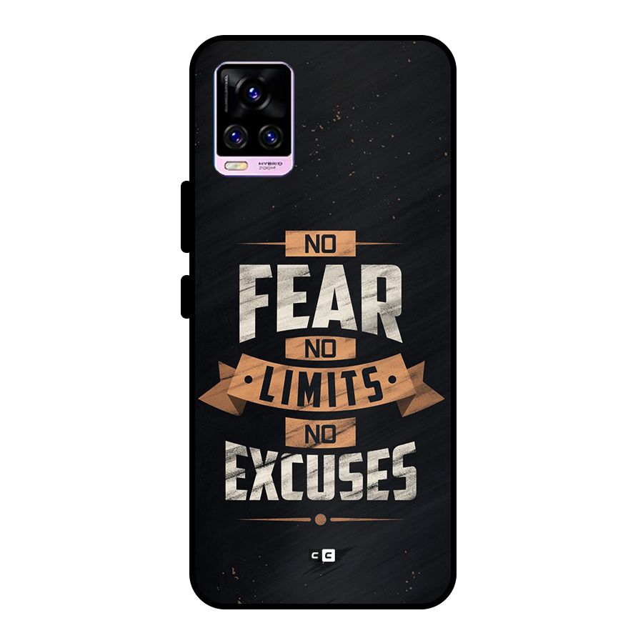 No Excuse Metal Back Case for Vivo V20 Pro