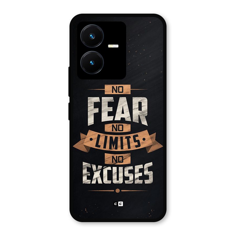 No Excuse Metal Back Case for Vivo Y22