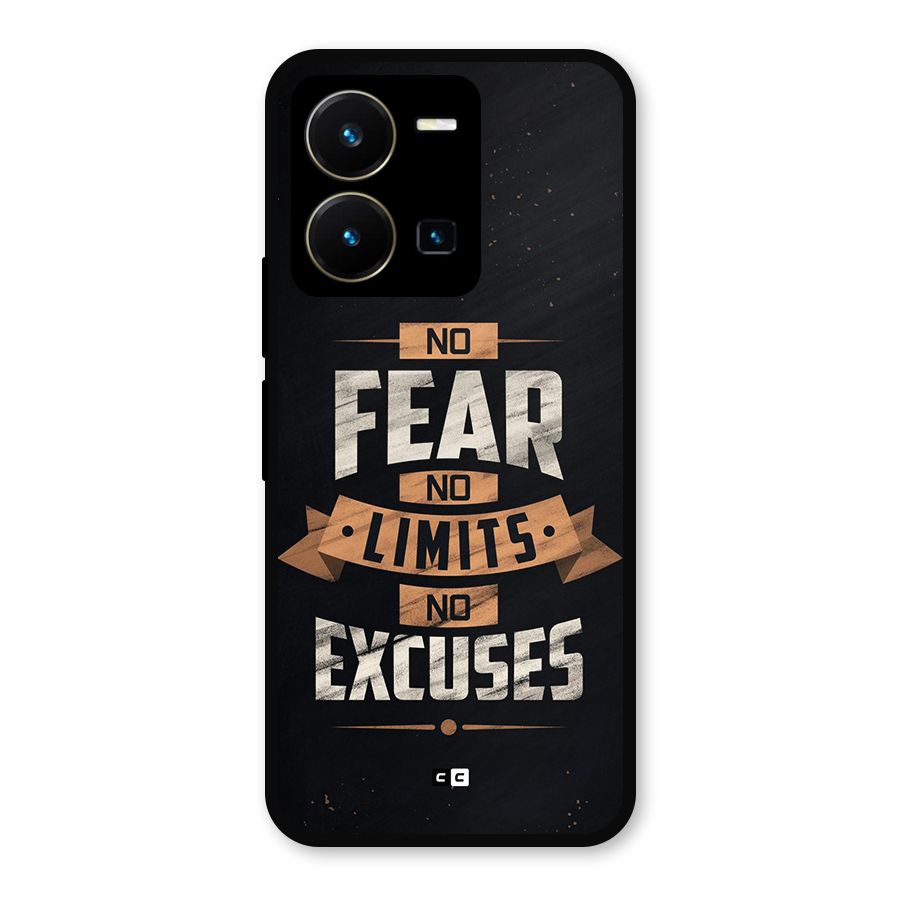 No Excuse Metal Back Case for Vivo Y35