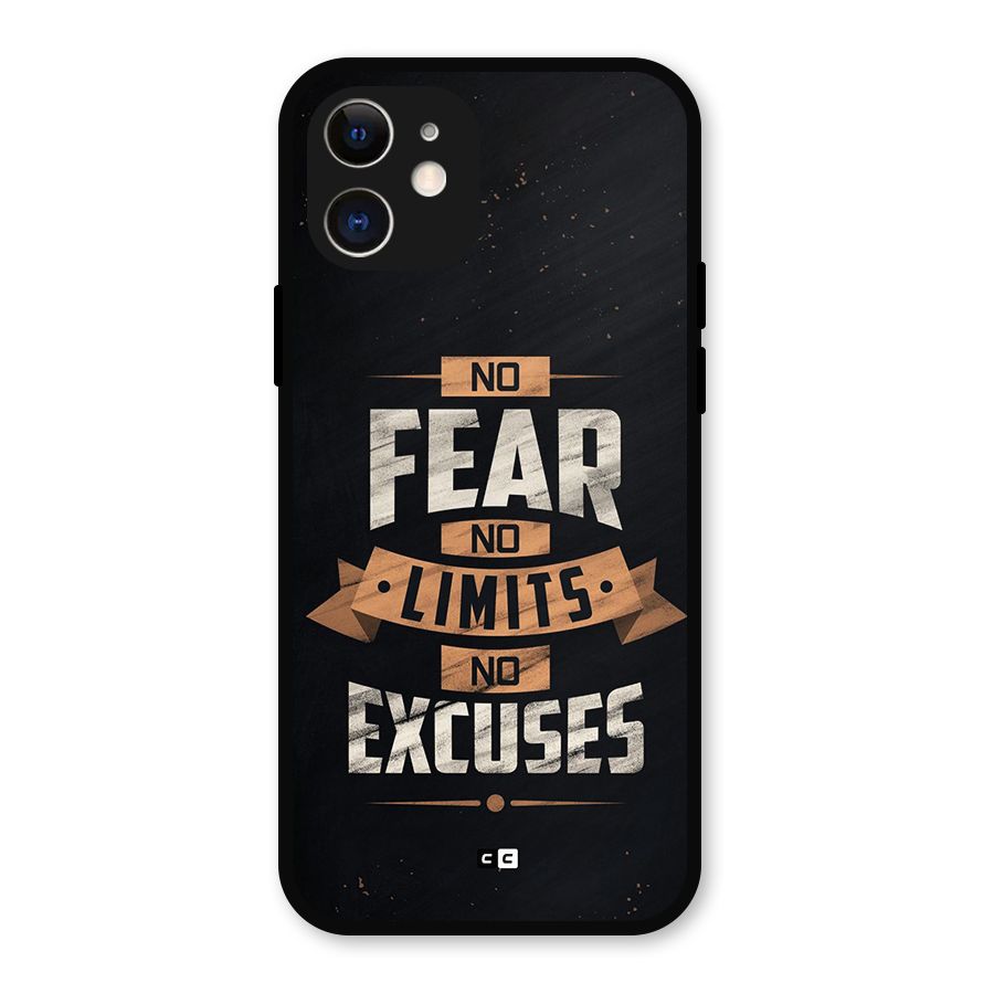 No Excuse Metal Back Case for iPhone 12