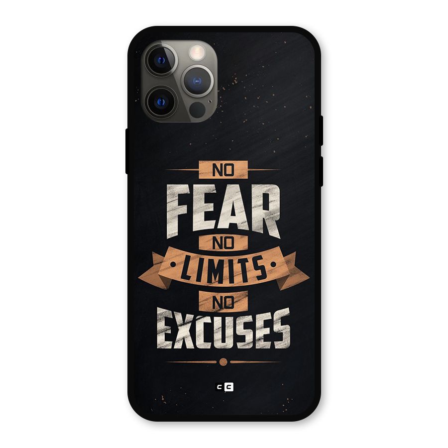 No Excuse Metal Back Case for iPhone 12 Pro