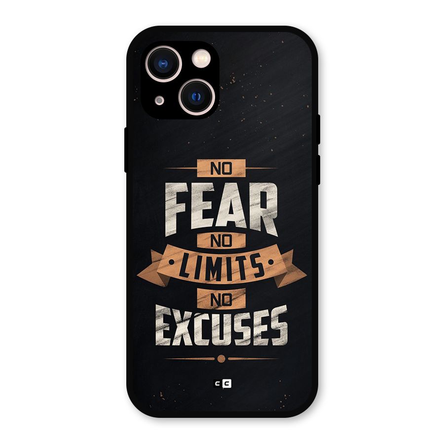 No Excuse Metal Back Case for iPhone 13