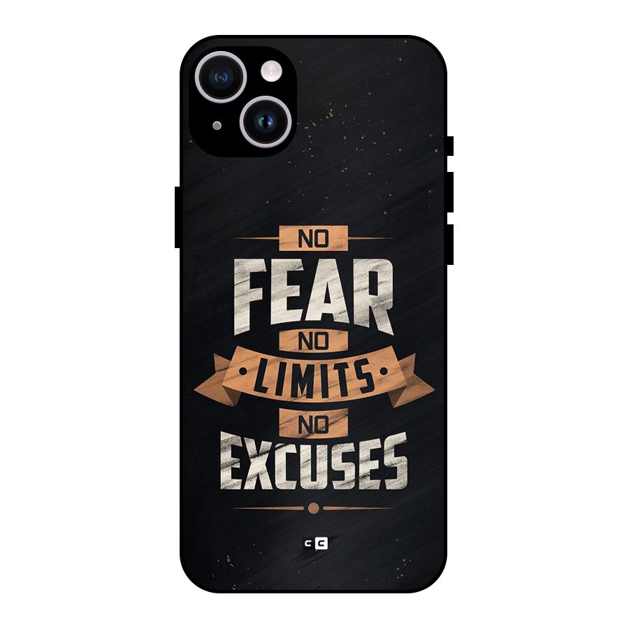 No Excuse Metal Back Case for iPhone 14 Plus