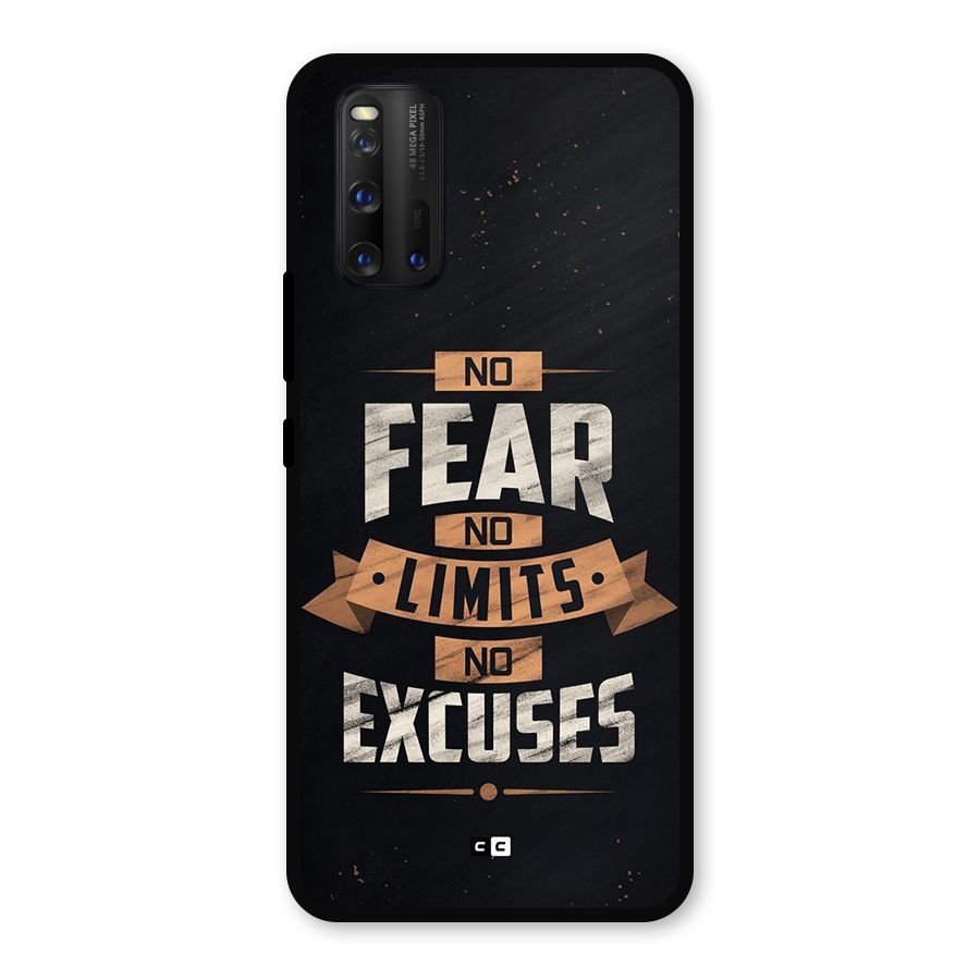 No Excuse Metal Back Case for iQOO 3