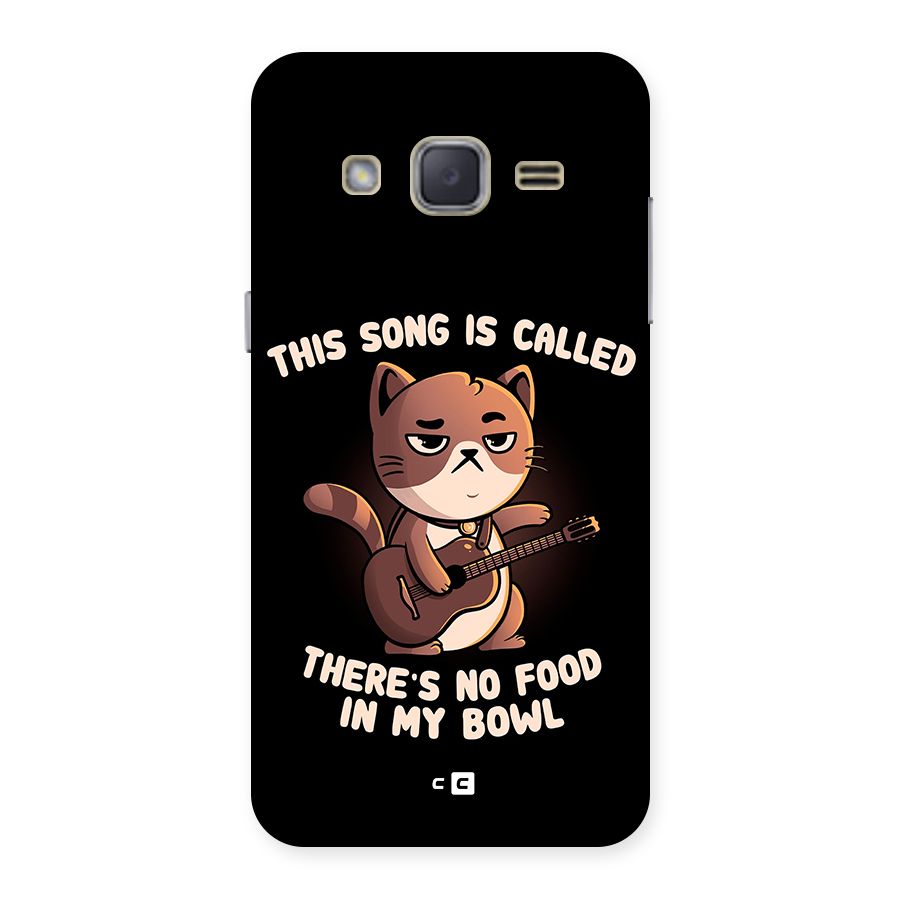 No Food in My Bowl Cat Back Case for Galaxy J2