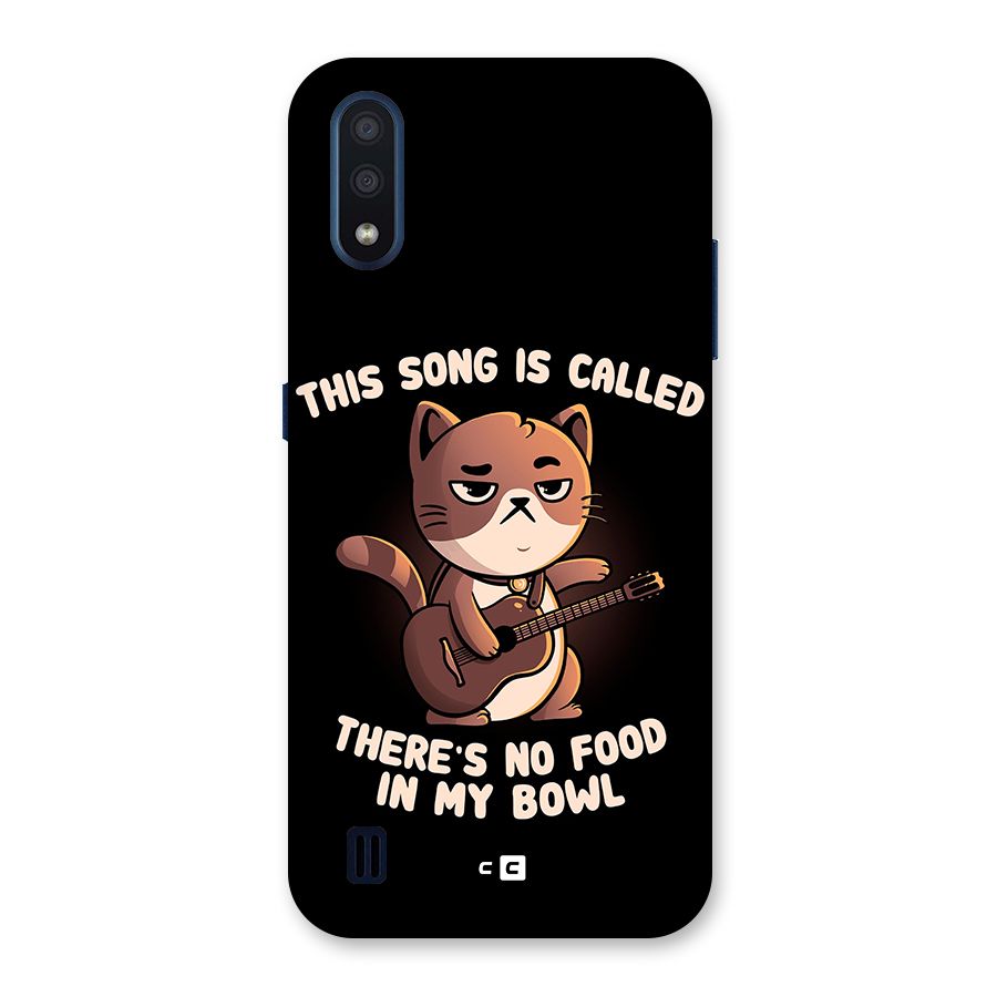 No Food in My Bowl Cat Back Case for Galaxy M01